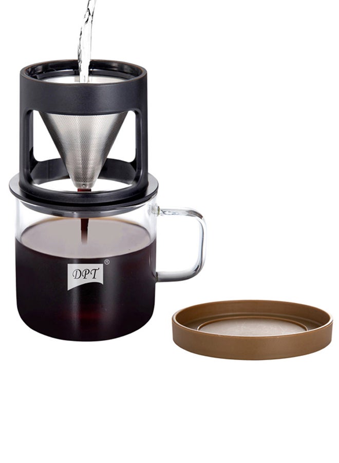 DPT Speciality coffee mug, speciality coffee maker, Transparent , capacity 300 ml  - Image 1