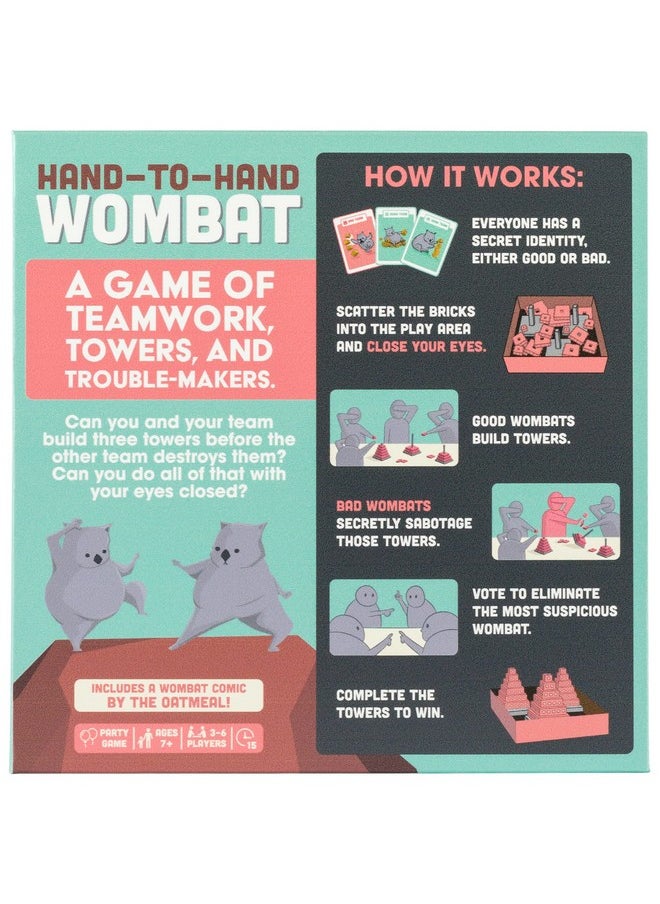 Exploding Kittens LLC Exploding Kittens Hand to Hand Wombat Card Game Fun Family Card Games for Adults Teens & Kids - Fun Party Games, 3-6 Players  - Image 5