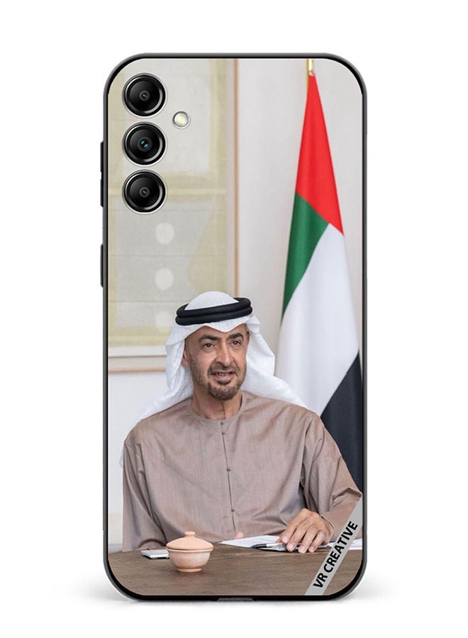 VR CREATIVE غطاء حماية لهاتف سامسونج جالاكسي M54 بتصميم الشيخ محمد بن زايد آل نهيان متعدد الألوان - Image 1