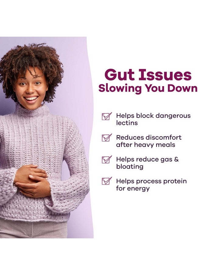 GOBIOTIX Lectin Defense - Lectin Blocker Supplement with MSM and Digestive Enzymes - Aids in Intestinal Health for Women and Men - Non-GMO + Gluten Free - 60 Capsules (1) - Image 2