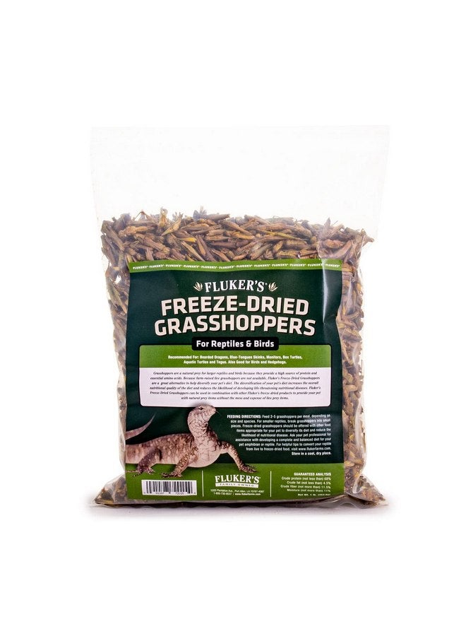 Fluker's Fluker's Freeze Dried Grasshoppers for Reptiles, Packed with Protein and Essential Nutrients, 1 lb. Value Pack - Image 1