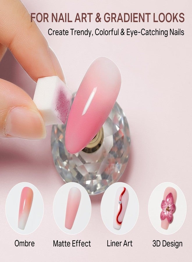 MIZHSE 9 Neutral Colors Patting Gel Polish Palette for Ombre Nail Art - Image 2