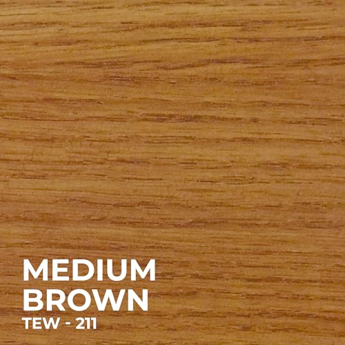 SamaN Interior Water Based Wood Stain - Natural Stain for Furniture, Moldings, Wood Paneling, Cabinets (Medium Brown TEW-211-12, 12 oz) - Image 3
