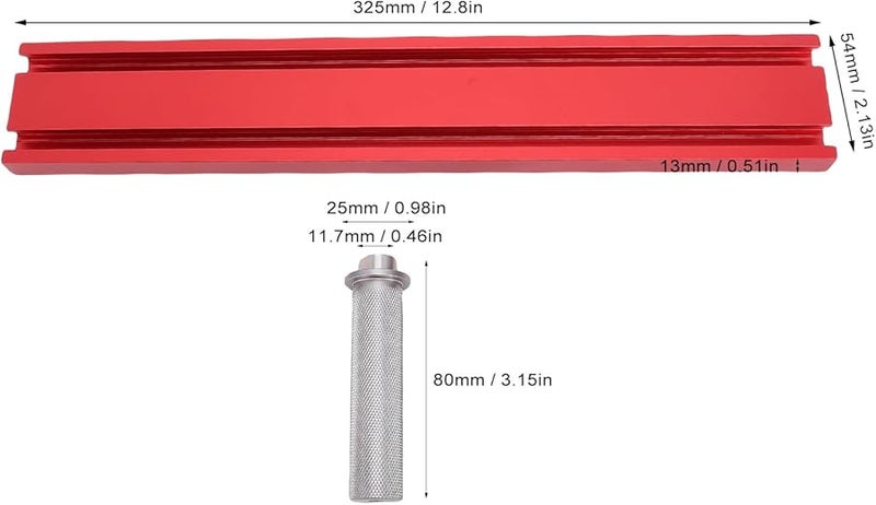 19mm Sliding Slot Fence Kit Adjustable with 2 Stops for Table Saws Benches Drill Presses - Image 3