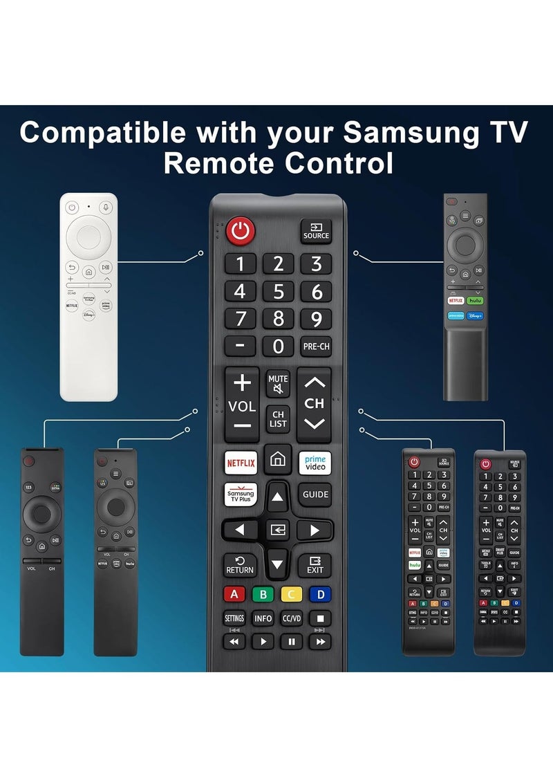 ELTRAZONE Universal Remote Control for Samsung Smart TV - Replacement Remote for All Samsung Smart LCD LED Curved Frame Solar HDTV 3D TVs (Models: BN59-01315J, BN59-01199F) - Image 4