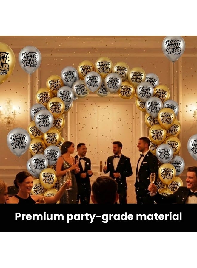 PRINTSHOP4ME New Year Balloons Set For Party Decorations | Balloon Pack For Indoor And Outdoor Events | Ideal For Home,Office,Countdown And Celebration Decor - Image 4