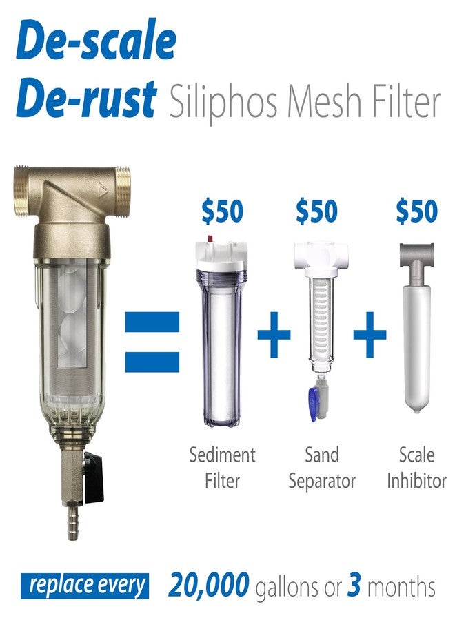 iSpring FWSP100SL Spin down Sediment Water Filter Replacement Cartridge, chrome - Image 3