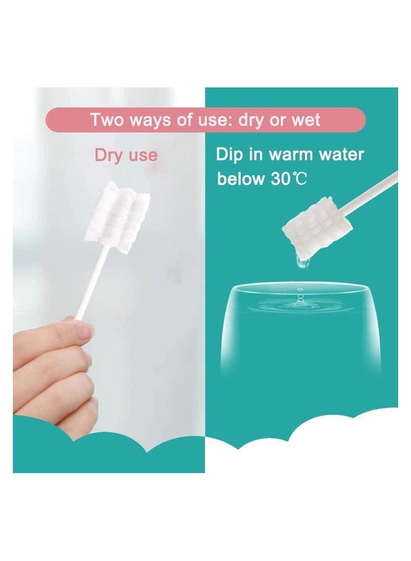 KASTWAVE 30Pcs Infant Toothbrush Baby Toothbrush Infant Tongue Cleaner Baby Tongue Cleaner Newborn Gauze Oral Cleaners - Image 5