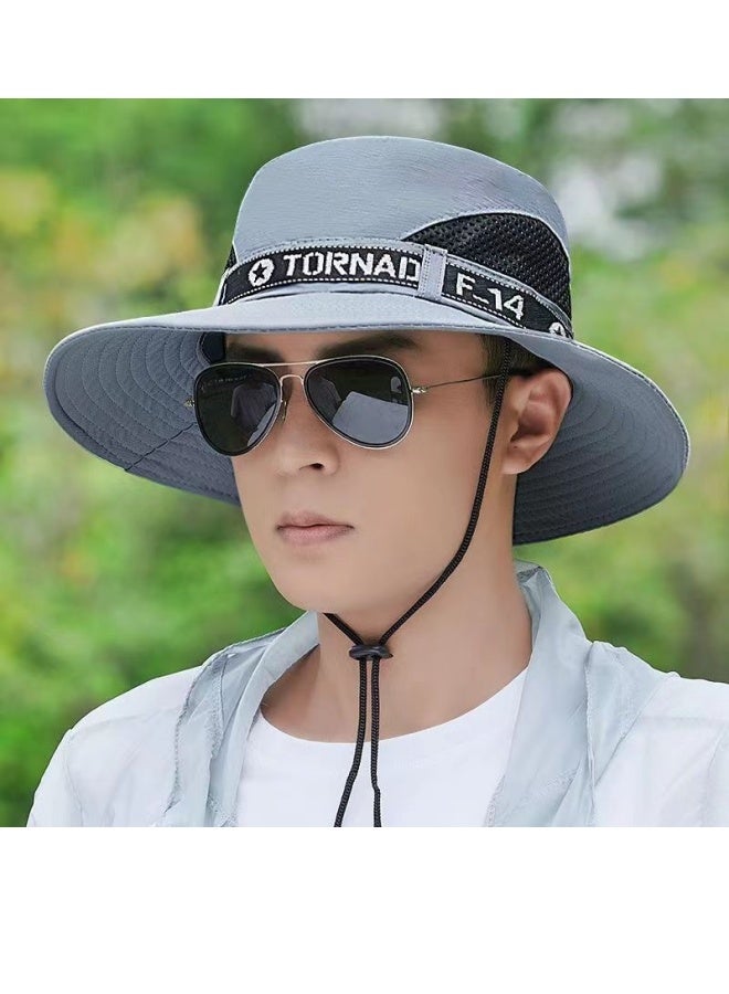 Outdoor Cowboy Hats, Men's and Women's Hats, Sun Protection, Quick-Drying, Breathable Sun Hat