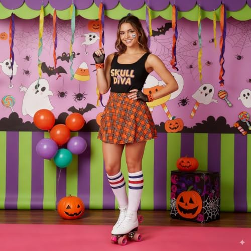 Leotruny Knee High Tube Socks: Over the Calf Retro Socks - Striped Tube Sock for Men Women White Blue Red - Image 4