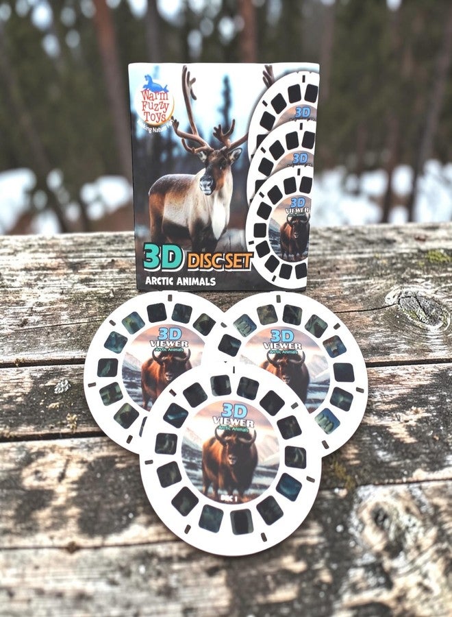 WARM FUZZY Toys Arctic Animals Reels for Viewfinder – 3 Slides with 21 HD 3D Images, Polar Wildlife Refill Discs for Kids & Adults, Retro Educational Classic Toy Accessory - Image 5