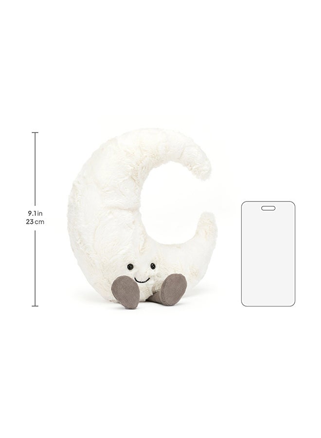 Jellycat Amuseables Moon 23cm – Soft Plush Crescent Moon Toy with Smiling Face - Image 2