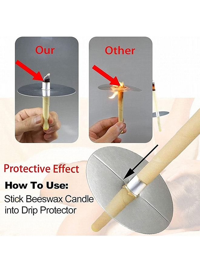 Generic 8 Piece Aromatherapy Pure Beeswax Ear Wax Candles With 4 Ear Protective Disks Kit  - Image 4