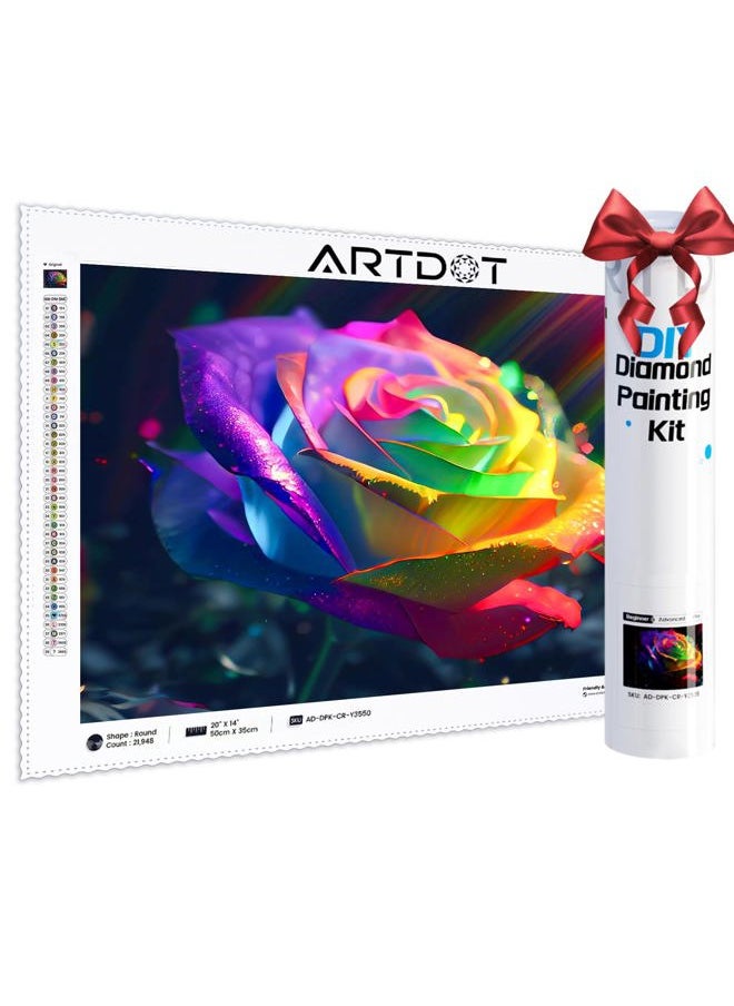 ARTDOT 5D Diamond Art Kits for Adults, Licensed Full Drill Diamond Painting Kits for Home Wall Decor, Gifts for Women Men Mom(13.8x19.7 Inches)  - Image 1