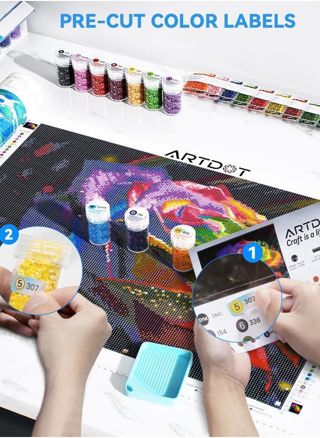 ARTDOT 5D Diamond Art Kits for Adults, Licensed Full Drill Diamond Painting Kits for Home Wall Decor, Gifts for Women Men Mom(13.8x19.7 Inches)  - Image 4