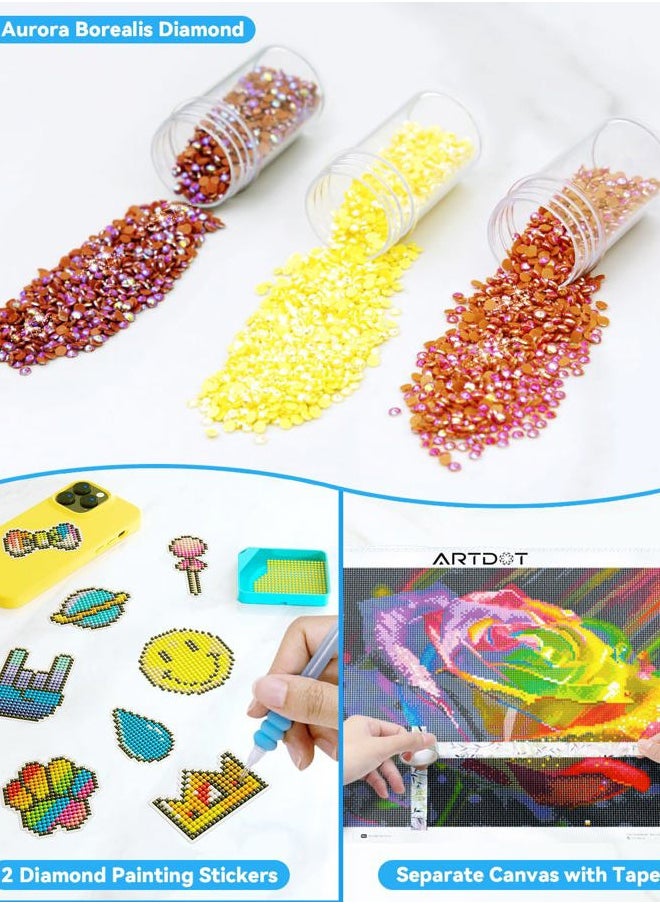 ARTDOT 5D Diamond Art Kits for Adults, Licensed Full Drill Diamond Painting Kits for Home Wall Decor, Gifts for Women Men Mom(13.8x19.7 Inches)  - Image 5