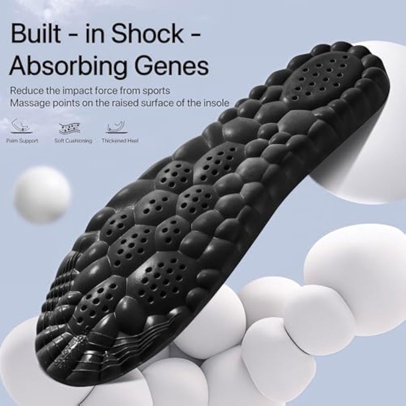 LAMAY 4D Cloud Insoles for Men Women,, Arch Support Insoles, Memory Foam Insoles, Shock Absorption and Cushioning Sports Shoe Insoles for Foot & Joint Support - Image 2