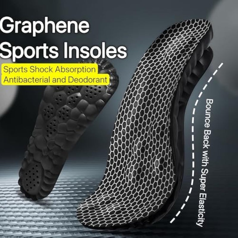 LAMAY 4D Cloud Insoles for Men Women,, Arch Support Insoles, Memory Foam Insoles, Shock Absorption and Cushioning Sports Shoe Insoles for Foot & Joint Support - Image 3