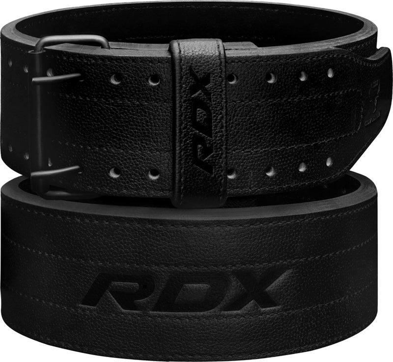 RDX IPF Compliant Powerlifting Belt 13mm and 10mm, USAPL USPA and IPL Competition Level Genuine Leather 4â€ Gym Belt for Heavy Weight Lifting Deadlift Squats and Strongman Strength Training, Men Women - Image 1