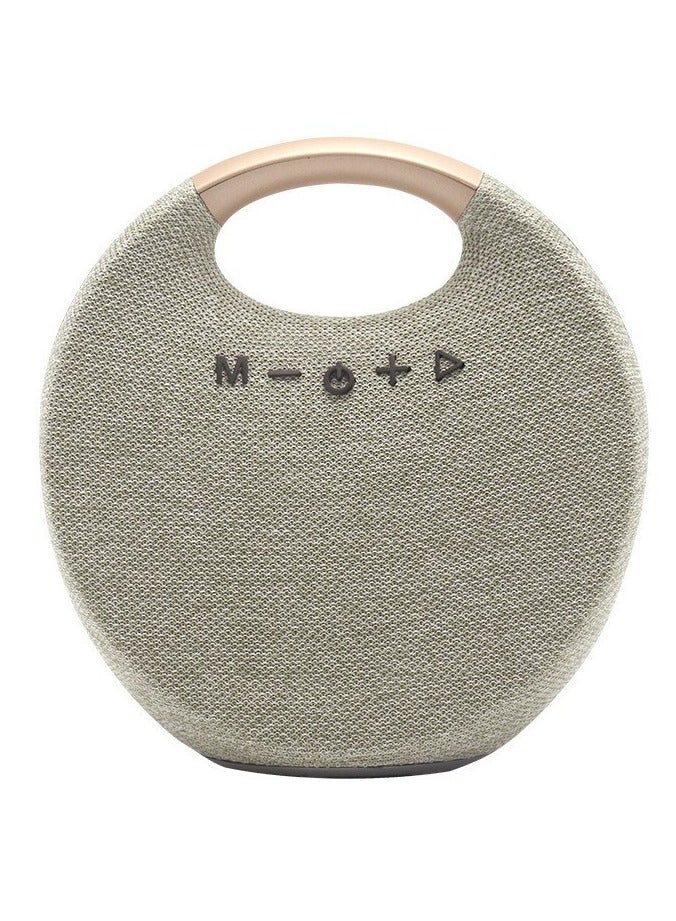 Rechargeable Bluetooth Speaker Stereo Sound, Portable Wireless Speaker App Control, TF  FM Radio  USB  AUX Connection Grey - Image 1