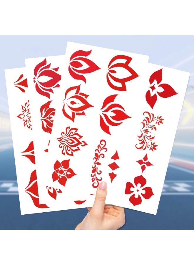 NIBEMINENT 10 Pcs Chinese Style Deco Kit Waterproof Stickers, High Definition Printing Bright Colors, Suitable for Laptop Skateboard Luggage Water Bottle Guitar DIY - Image 3