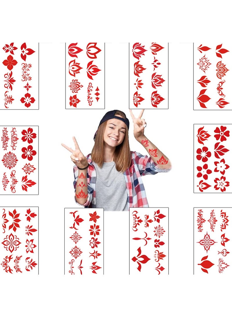 NIBEMINENT 10 Pcs Chinese Style Deco Kit Waterproof Stickers, High Definition Printing Bright Colors, Suitable for Laptop Skateboard Luggage Water Bottle Guitar DIY - Image 1