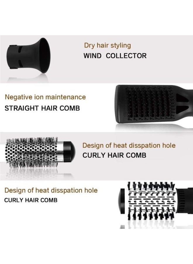موهير فرشاة مجفف الشعر 4 في 1، فرشاة هواء ساخن أيونية، مكثف للشعر، مضاد للتجعد، ، فرشاة فرد الشعرMO-8 - Image 3
