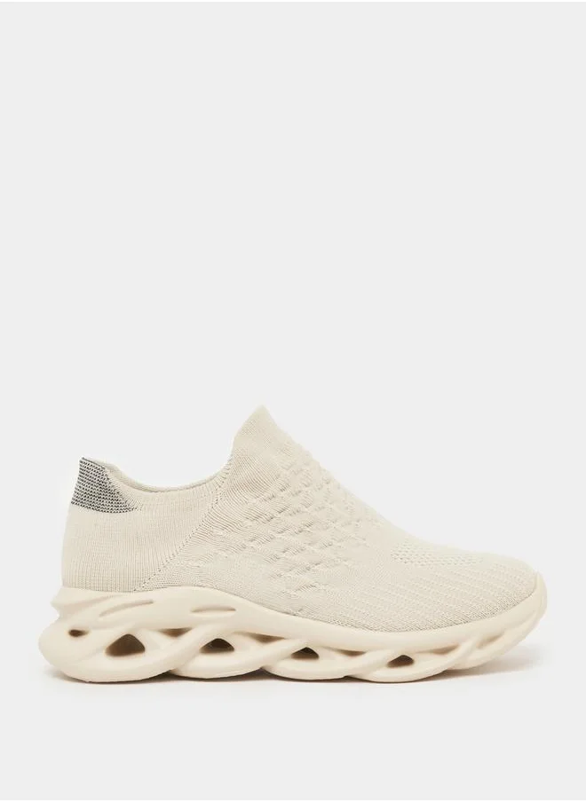 Styli Textured Cloud Sole Sneakers