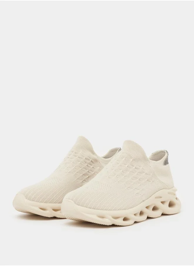 Styli Textured Cloud Sole Sneakers