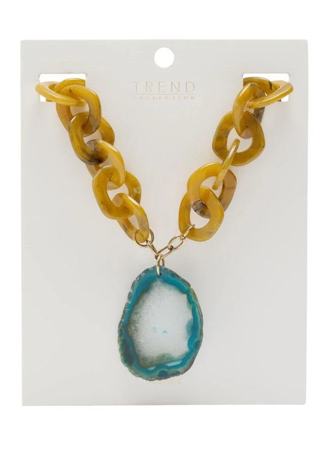 Parfois Multicolour Maxi Links Necklace With Stone for Women | Best Price UAE