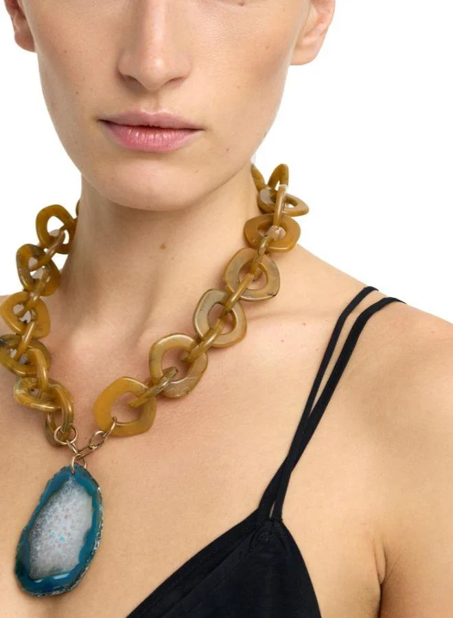 Parfois Multicolour Maxi Links Necklace With Stone for Women | Best Price UAE