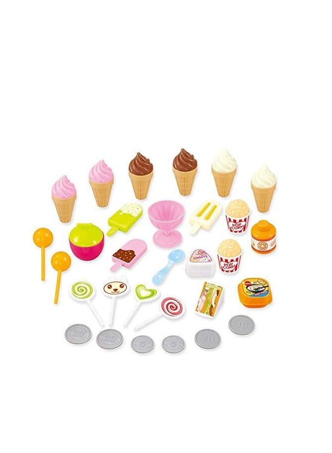 Mini Cart Simulator - Ice Cream & Candy Cart & Supermarket for Girls - Kids Play House - Image 4