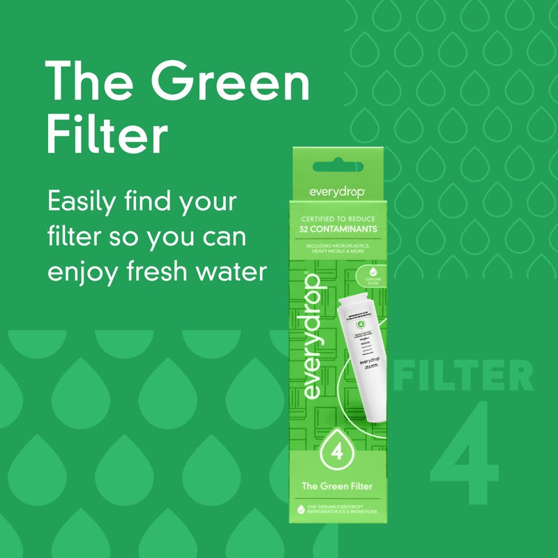 EveryDrop by Whirlpool everydropÂ® by Whirlpool Ice and Water Refrigerator Filter 4, EDR4RXD1, Single-Pack - Image 3