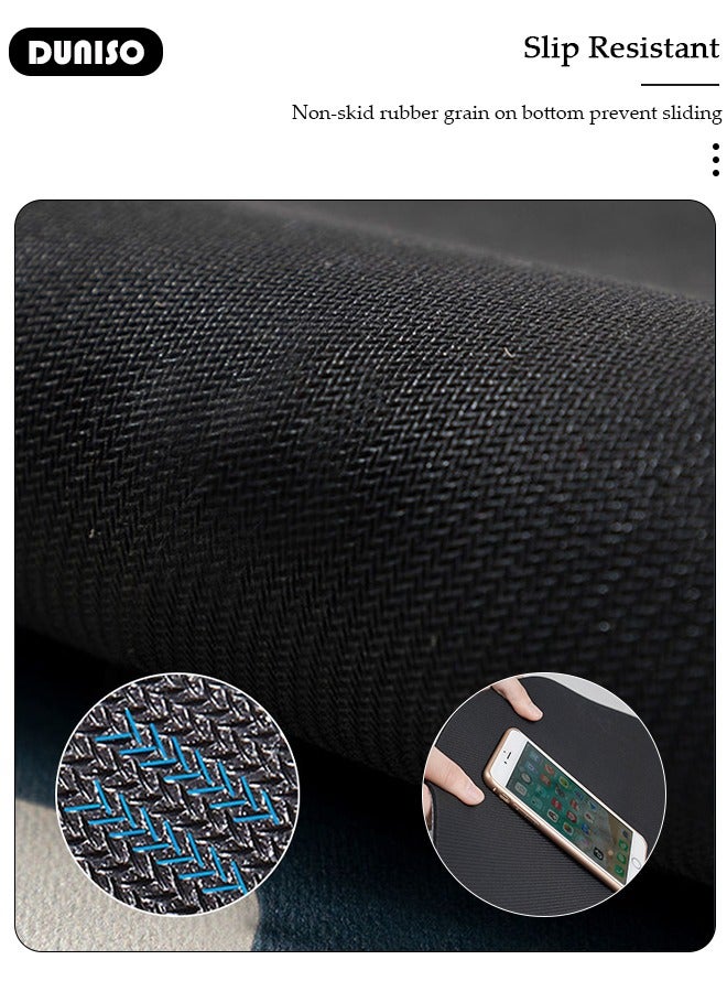 DUNISO Diatom Mud Bath Mat Set Bathroom Kitchen Rug Mat Extra Soft and Absorbent Bath Rugs Non-Slip Quick Drying Floor Bath Tub Mat for Bathroom Floor Tub and Shower 50*80CM+50*160CM - Image 3