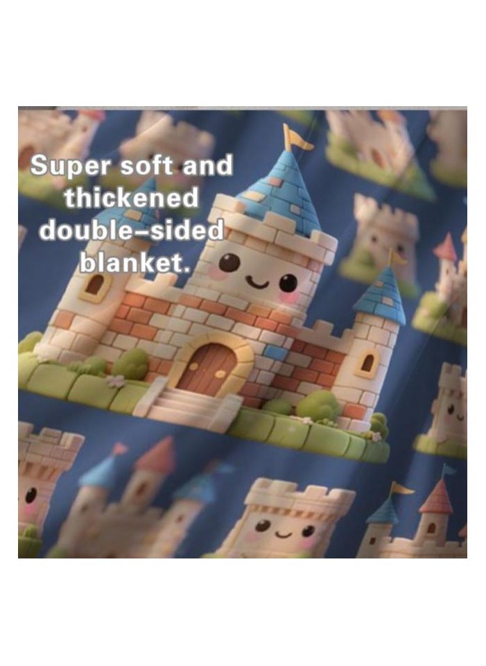 General - Flannel thin blanket (warm and comfortable, suitable for sleep, gaming, dust removal and sandproof) 150cm*200cm - 919 - Image 1
