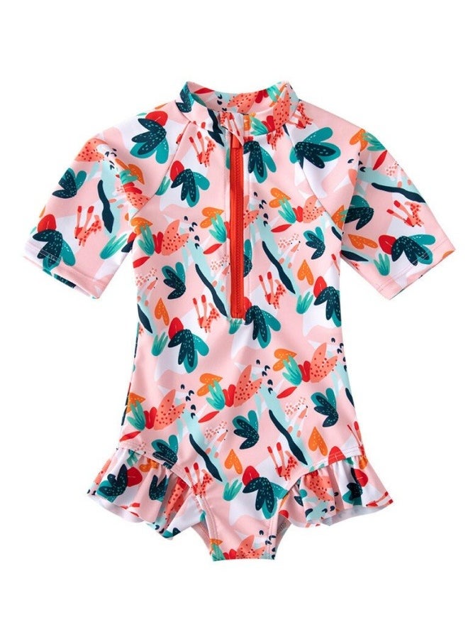 GGEROU Cute Baby Girl Swimming Suit Children Swimwear Kids One Piece Set Swimming Suit Kids Girl Tankini Bathing Suits Beach  - Image 1