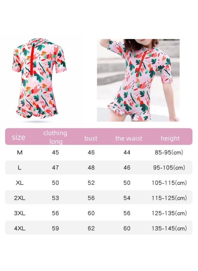 GGEROU Cute Baby Girl Swimming Suit Children Swimwear Kids One Piece Set Swimming Suit Kids Girl Tankini Bathing Suits Beach  - Image 3