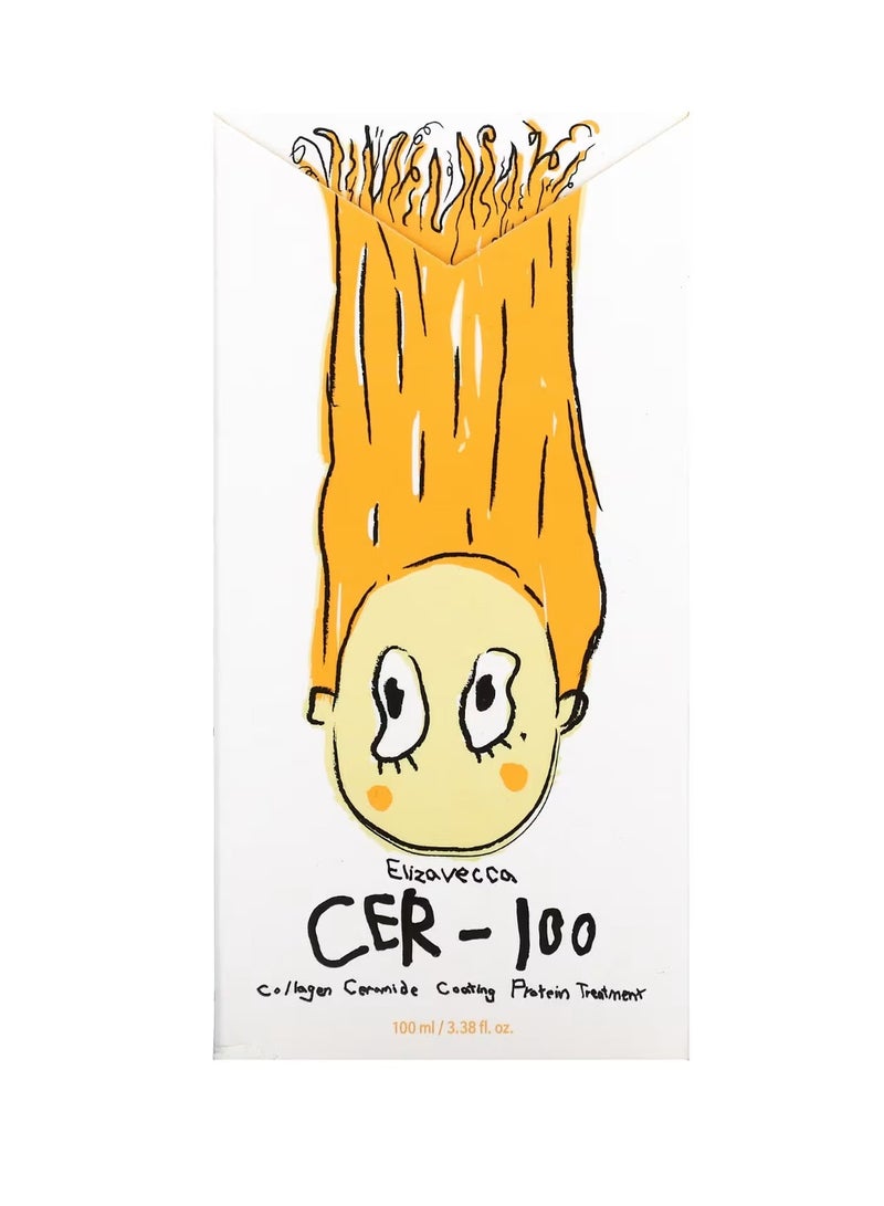 إليزافيكا بروتين معالج للشعر Cer-100 بالكولاجين لون أبيض 100ملليلتر  - Image 3