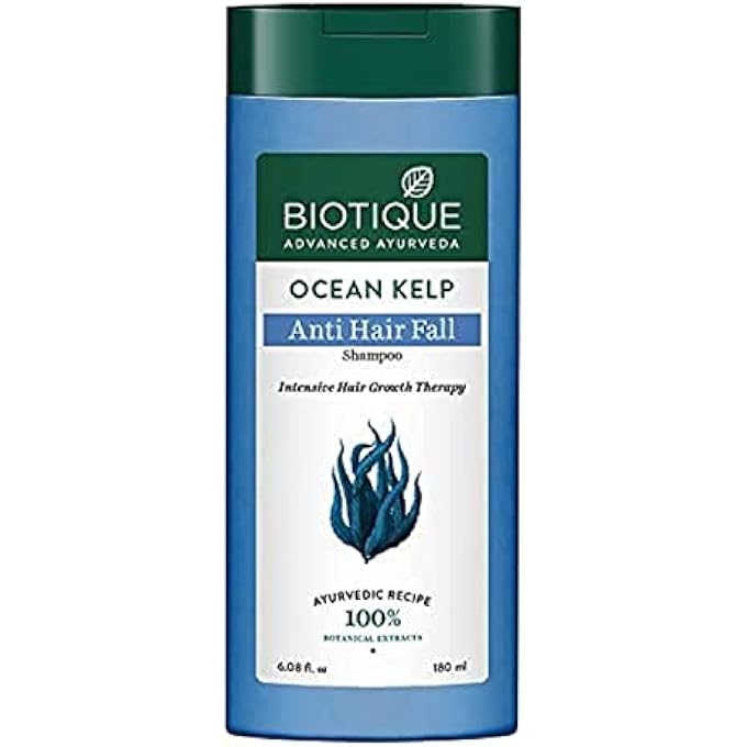 Biotique BIO KELP PROTEIN SHAMPOO FOR FALLING HAIR INTENSIVE HAIR REGROWTH TREATMENT, 180ML, MULTI - Image 1