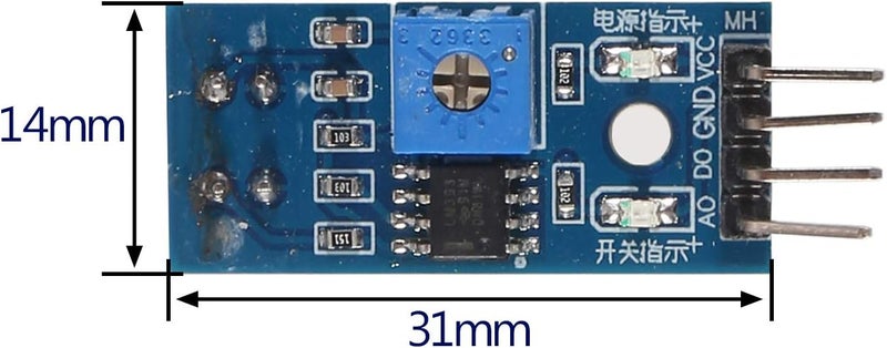 ALMOCN 5Pcs TCRT5000 Infrared Reflective Sensor Modules, TCRT5000 Infrared Reflective Photoelectric Switch IR Tracking Sensor Module Obstacle Avoidance Barrier Line Track - Image 2