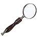 Meichoon Handheld Wood Magnifying Glass 10X Classical Nostalgic Retro Style Magnifier Ebony Handle The Elder Reading Aid ToolUC32 - Image 1