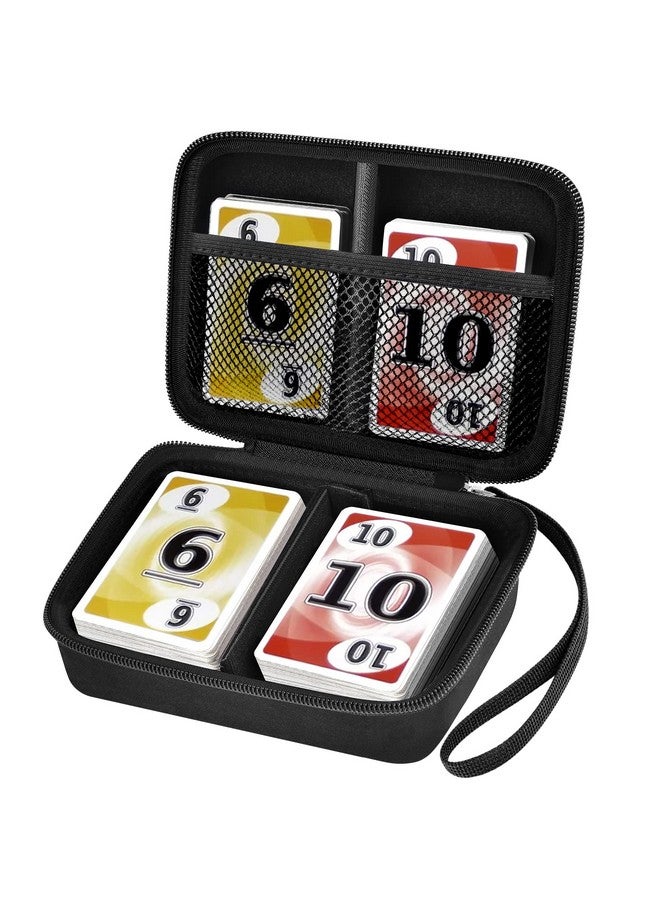 Comecase Cards Holder Case Compatible with PM TCG Cards/for SKYJO/for Five Crowns/for UNO/for Phase 10 Playing Cards, Card Game Storage Organizer Holds Up to 400 Cards - Black (Box Only) - Image 1