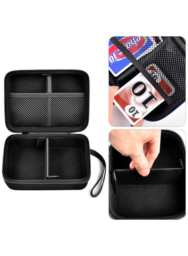 Comecase Cards Holder Case Compatible with PM TCG Cards/for SKYJO/for Five Crowns/for UNO/for Phase 10 Playing Cards, Card Game Storage Organizer Holds Up to 400 Cards - Black (Box Only) - Image 3