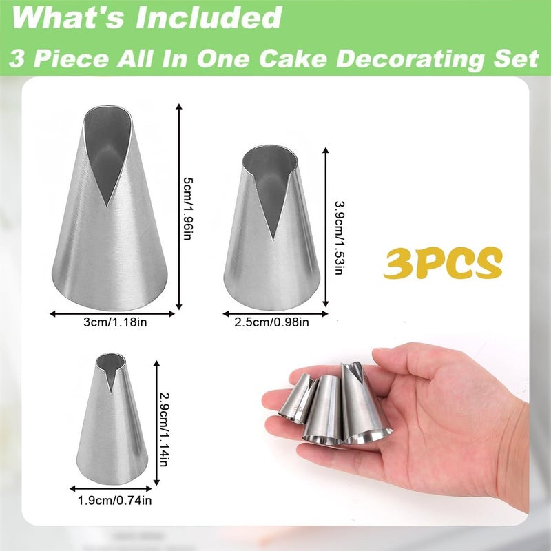 MDLJG cake piping tips, Russian Piping Tips Set,V-shaped Wave Nozzles Piping Kit - DIY Icing Nozzle Tool for Cupcakes (V-shape) - Image 4