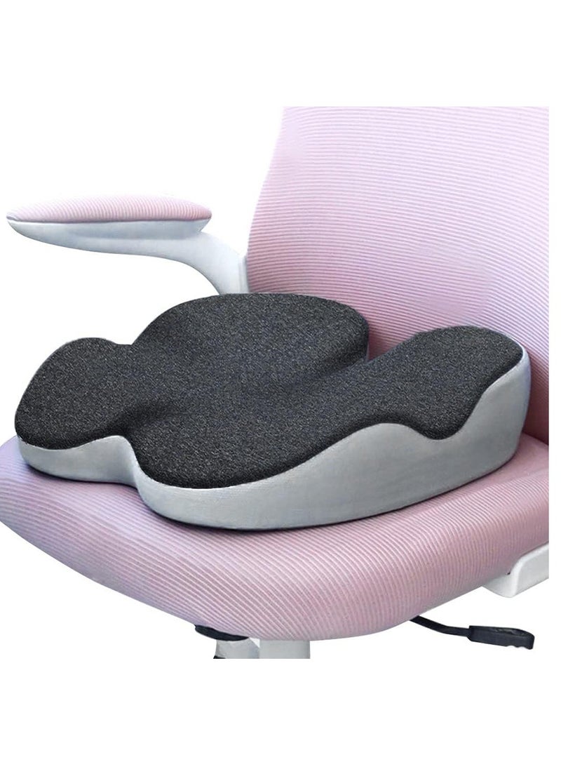 Arabest - Seat Cushion, Non-Slip Chair Cushion with Memory Foam, Tailbone Cushions for Pressure Relief, Computer & Car Seat Cushion (Black) - Image 1