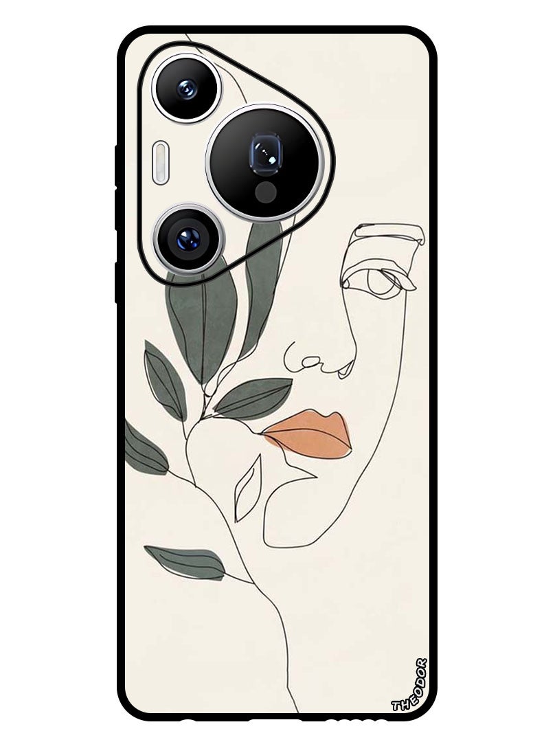 Theodor Protective Case Anti Scratch Shock Proof Bumper Cover For Huawei Pura 70 Pro Girl Art - Image 1