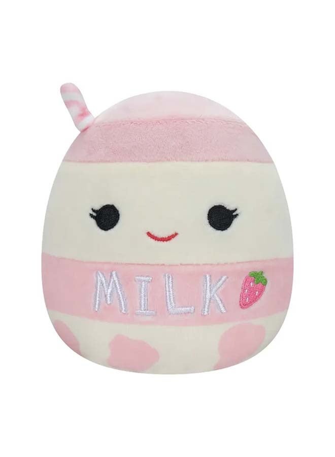 5 inch Flip-A-Mallows Scarlett Red Strawberry/Amelie Strawberry Milk w Straw , Officially Licensed Kellytoy Plush Toy, Colorful Soft Toy, Gift for Kids, Girls & Boys Washable Squishy Stuff Toy Multicolor All Age