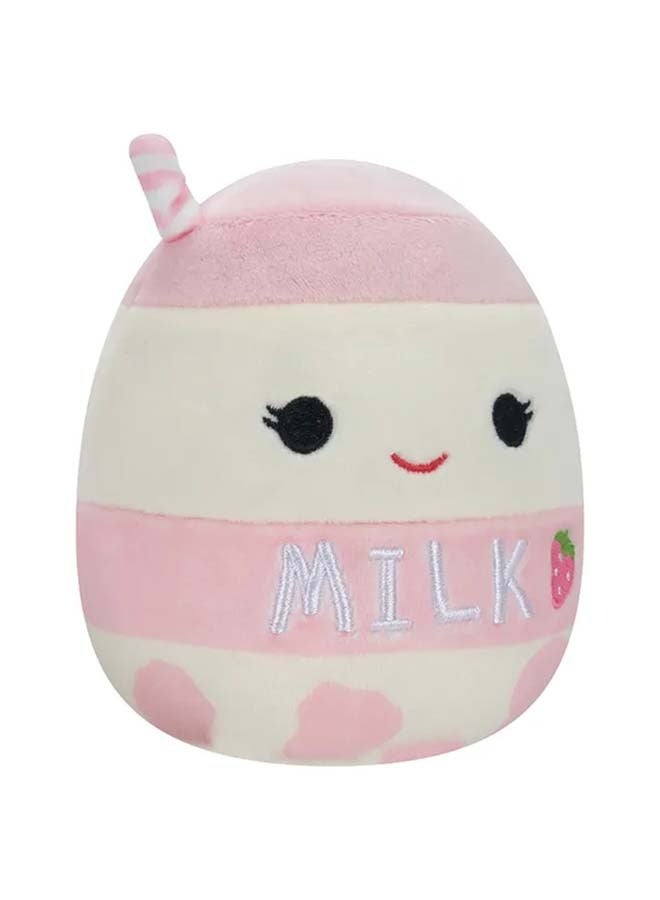 5 inch Flip-A-Mallows Scarlett Red Strawberry/Amelie Strawberry Milk w Straw , Officially Licensed Kellytoy Plush Toy, Colorful Soft Toy, Gift for Kids, Girls & Boys Washable Squishy Stuff Toy Multicolor All Age