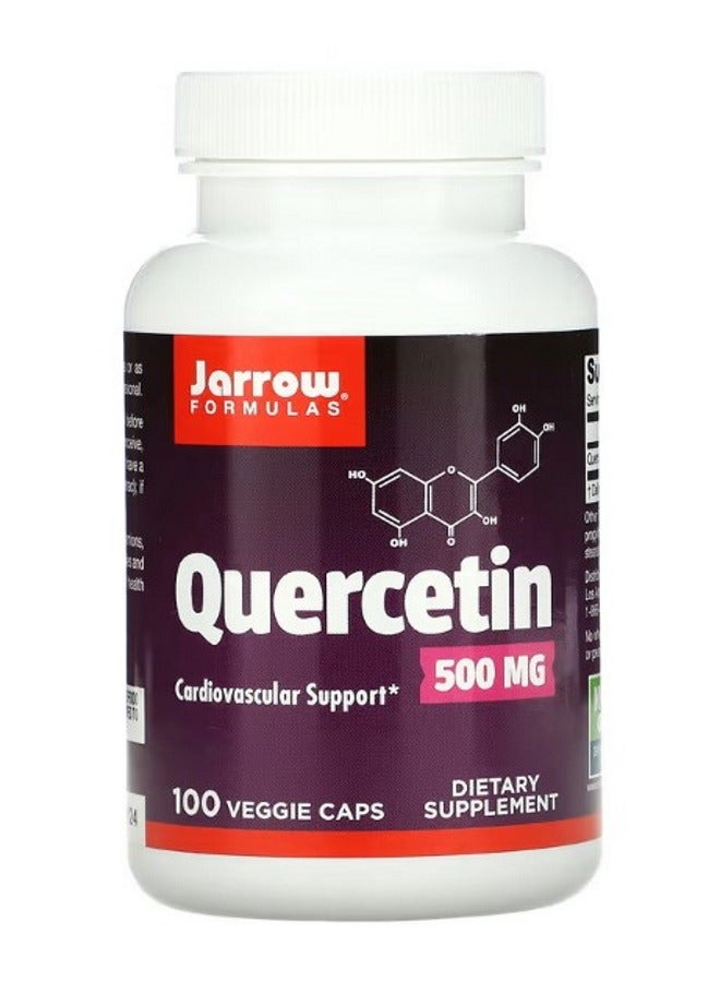 jarrow formulas Quercetin 500 mg 100  Veggie Caps - Image 1