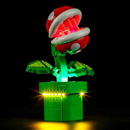 BRIKSMAX مجموعة إضاءة LED من BRIKSMAX لليغو-71426 نبات البيرانا - متوافقة مع مجموعة بناء ليغو سوبر ماريو - لا تشمل مجموعة ليغو - Image 1